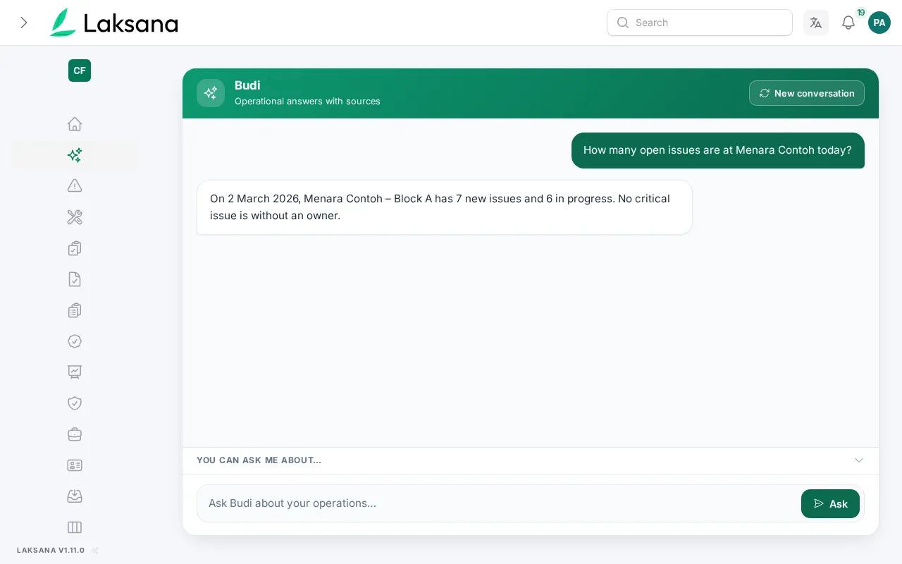 Ask in plain language