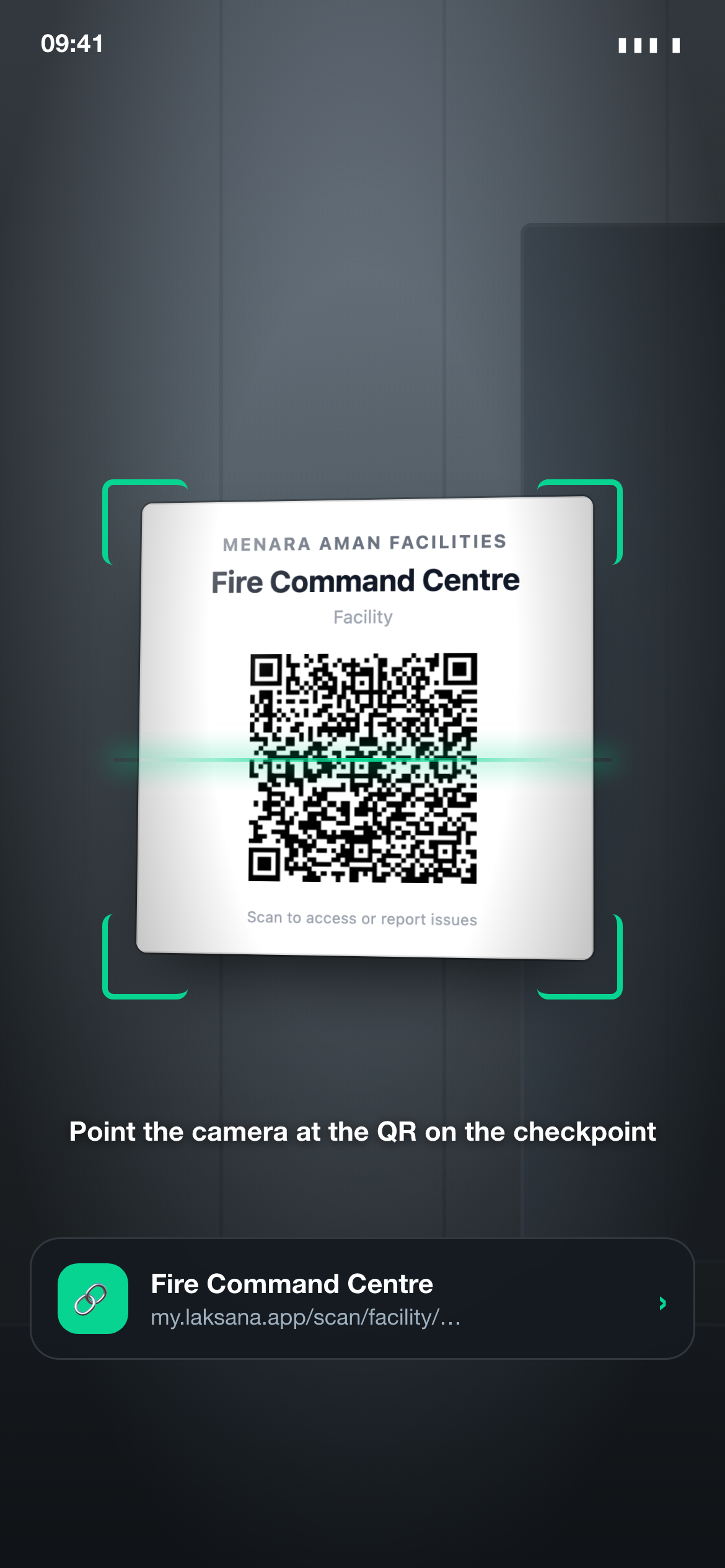 Scan an area QR