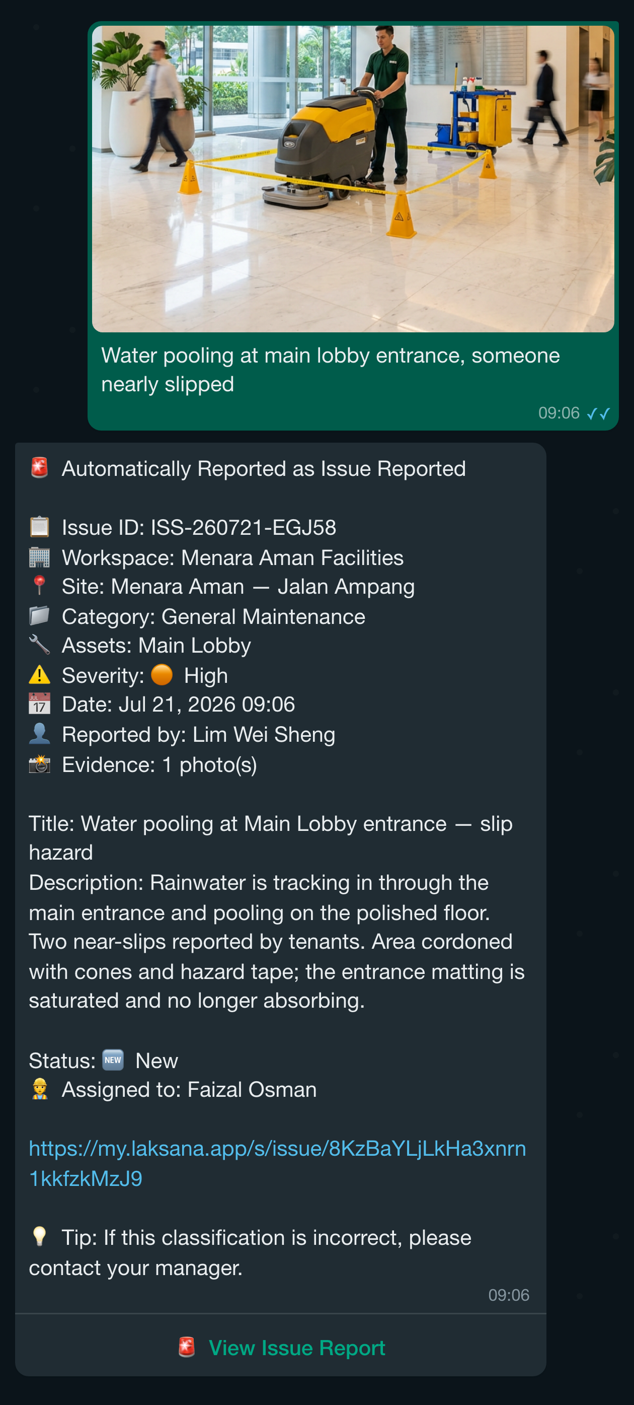 Issue + assignment alerts