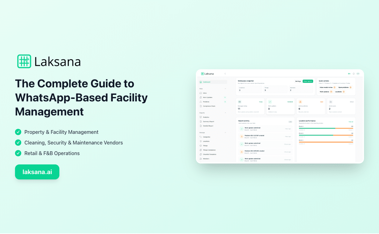 The Complete Guide to WhatsApp-Based Facility Management