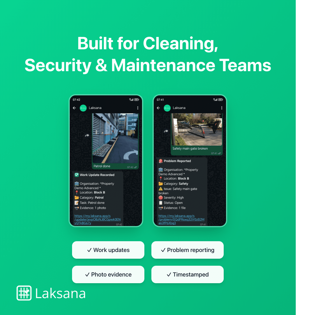 Laksana Built for Cleaning, Security & Maintenance Teams